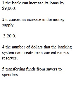 Money, Banks, and Monetary Policy Test